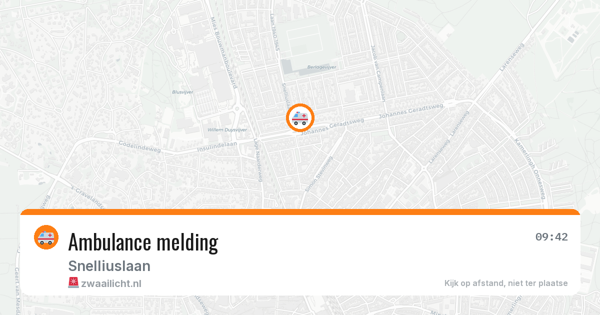 Ambulance melding — 18 mei 2026