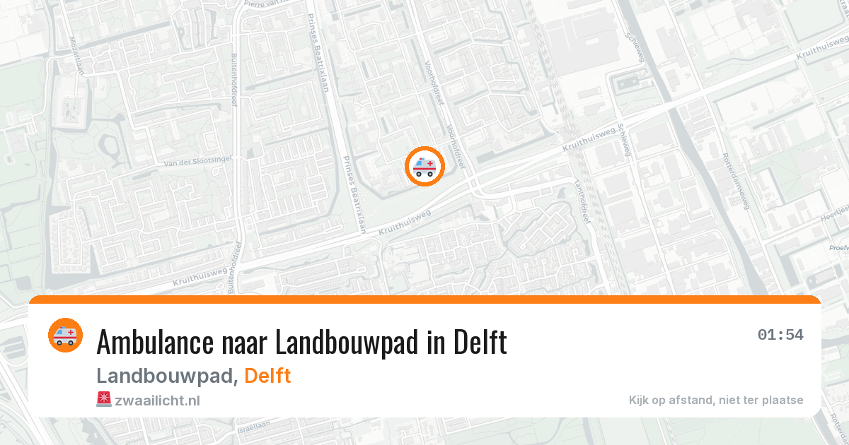 Ambulance naar Landbouwpad in Delft — 27 jun 2026