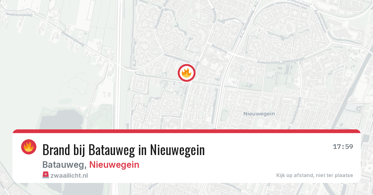 Brand bij Batauweg in Nieuwegein — 8 mei 2026