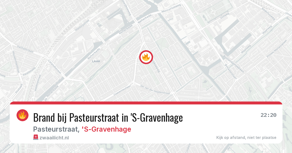 Brand bij Pasteurstraat in 'S-Gravenhage — 7 jun 2026