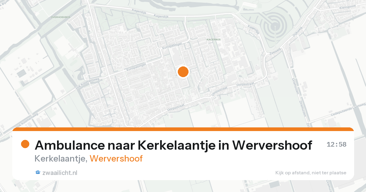 Ambulance naar Kerkelaantje in Wervershoof — 5 jun 2026