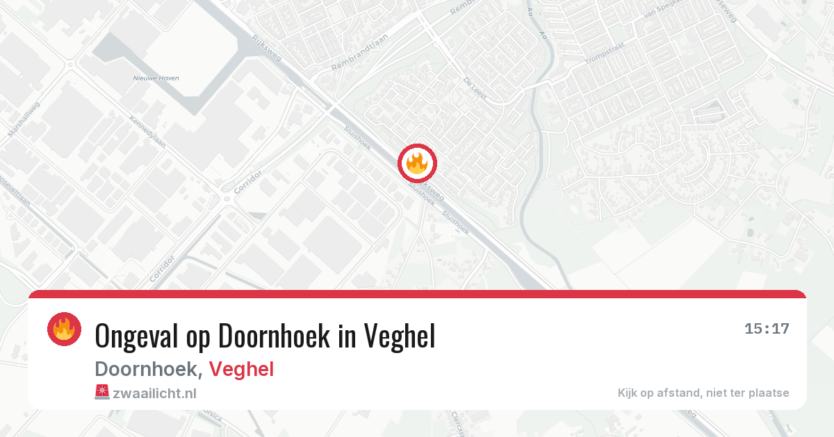 Ongeval op Doornhoek in Veghel — 3 jul 2026