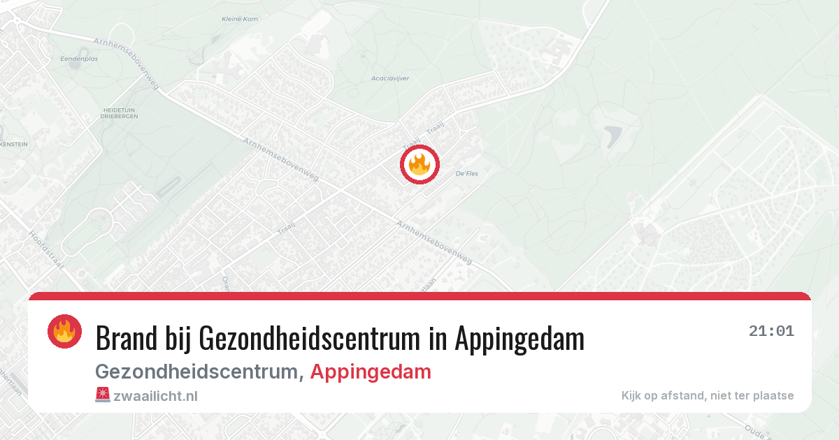 Brand bij Gezondheidscentrum in Appingedam — 28 jun 2026
