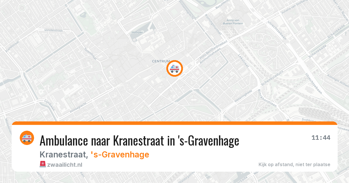 Ambulance naar Kranestraat in 's-Gravenhage — 21 apr 2026