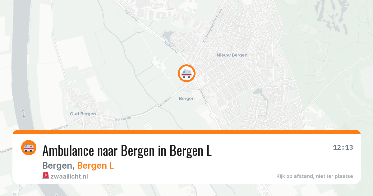 Ambulance naar Bergen in Bergen L — 22 jun 2026