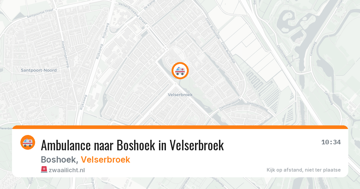 Ambulance naar Boshoek in Velserbroek — 9 feb 2026