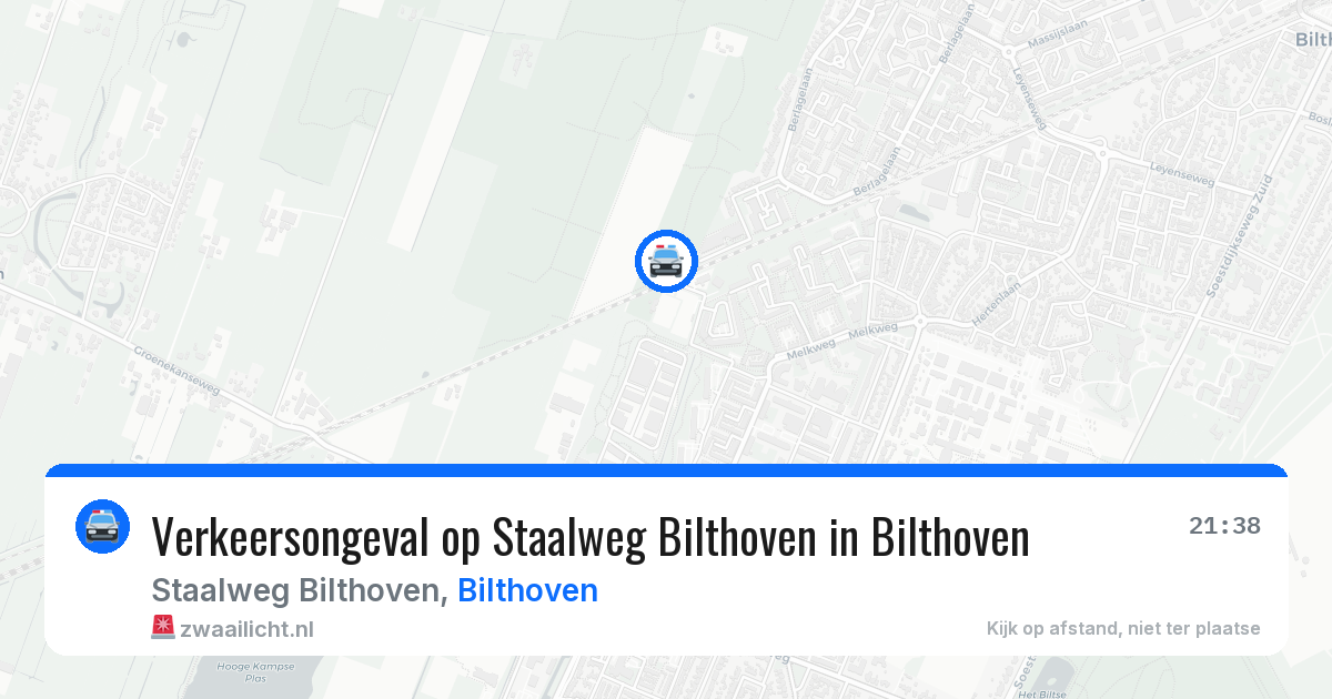 Verkeersongeval op Staalweg Bilthoven in Bilthoven — 22 jun 2026