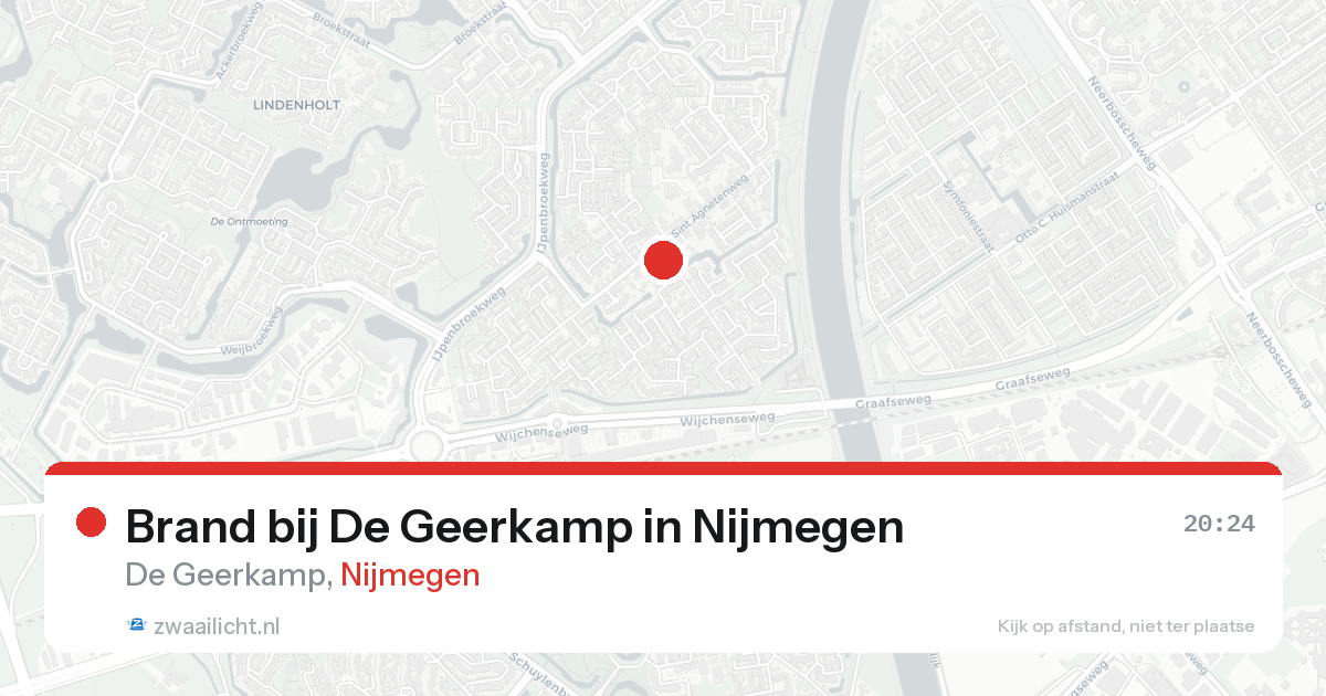 Brand bij De Geerkamp in Nijmegen — 23 aug 2026