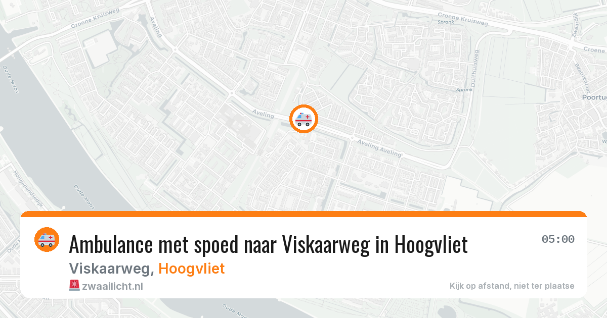 Ambulance met spoed naar Viskaarweg in Hoogvliet — 18 mei 2026