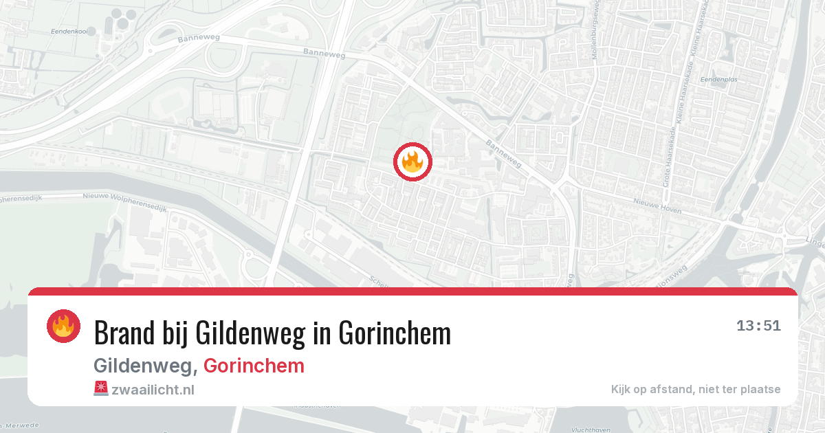 Brand bij Gildenweg in Gorinchem — 20 mei 2026