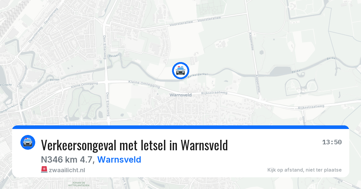 Verkeersongeval met letsel in Warnsveld — 11 jul 2026
