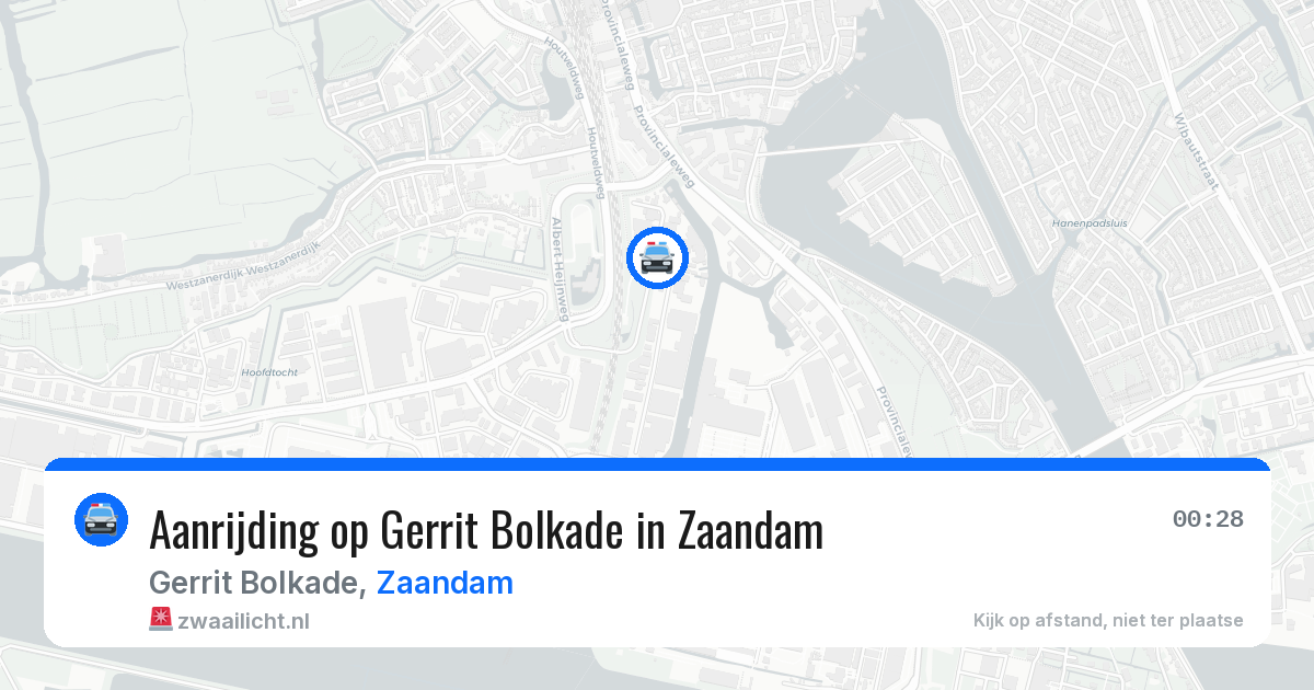Aanrijding op Gerrit Bolkade in Zaandam — 4 mei 2026