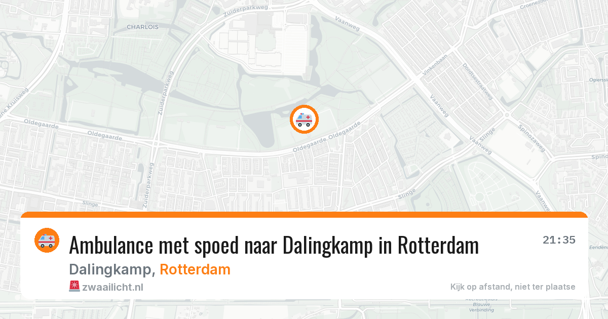 Ambulance met spoed naar Dalingkamp in Rotterdam — 16 jun 2026