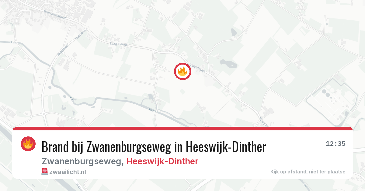 Brand bij Zwanenburgseweg in Heeswijk-Dinther — 11 jun 2026