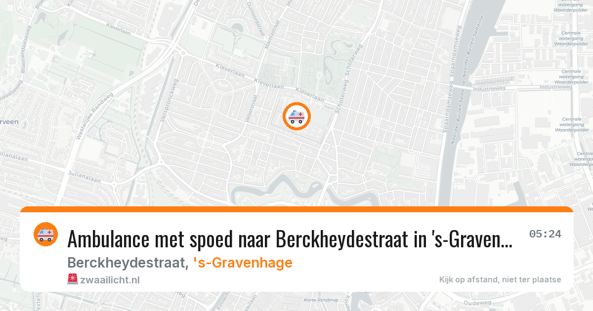 Ambulance met spoed naar Berckheydestraat in 's-Gravenhage — 11 feb 2026