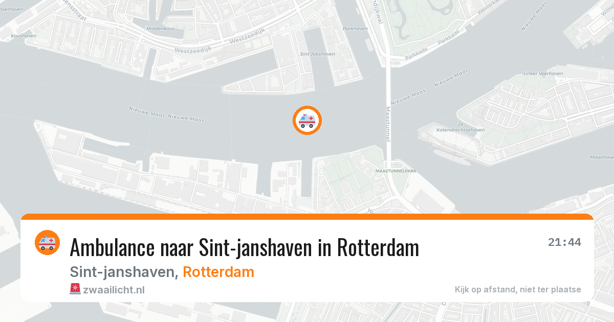 Ambulance naar Sint-janshaven in Rotterdam — 2 jun 2026
