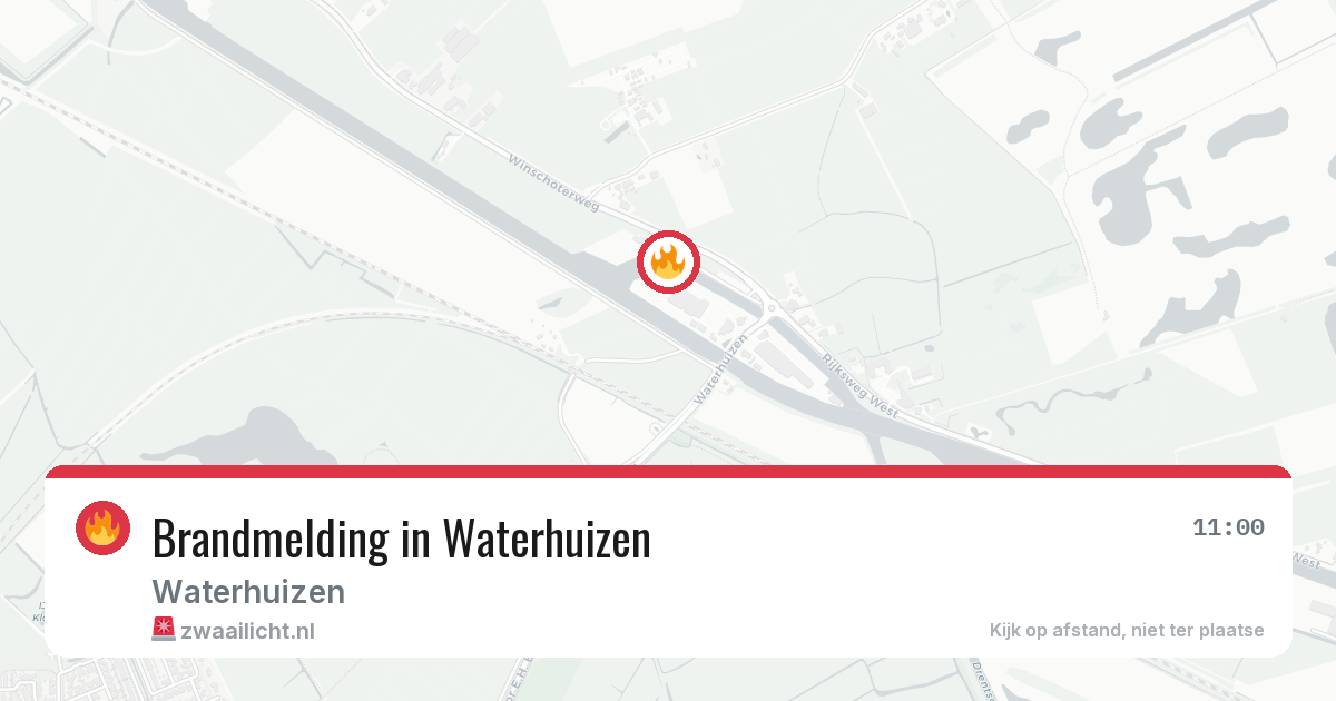 Brandmelding in Waterhuizen — 20 jun 2026