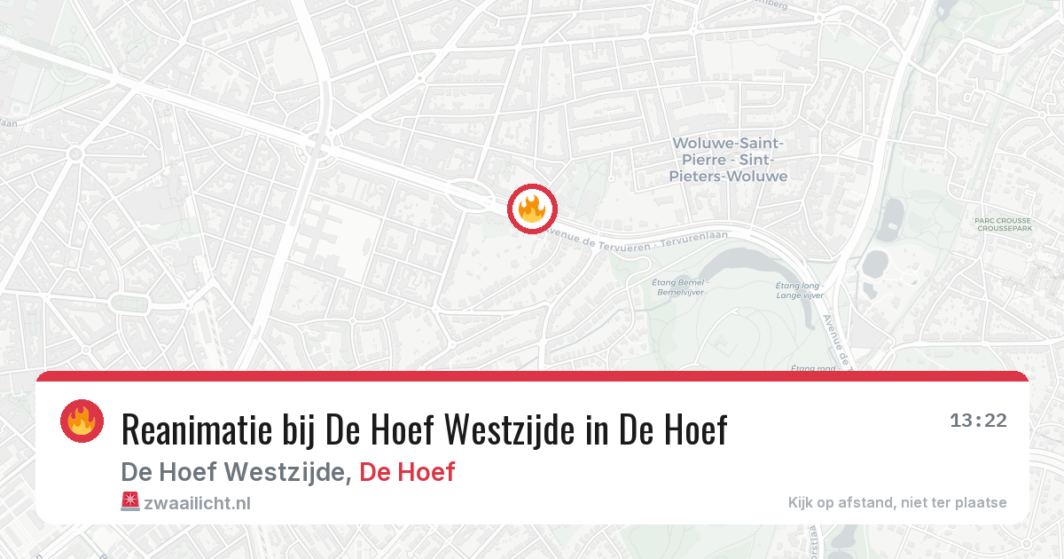 Reanimatie bij De Hoef Westzijde in De Hoef — 16 mrt 2026