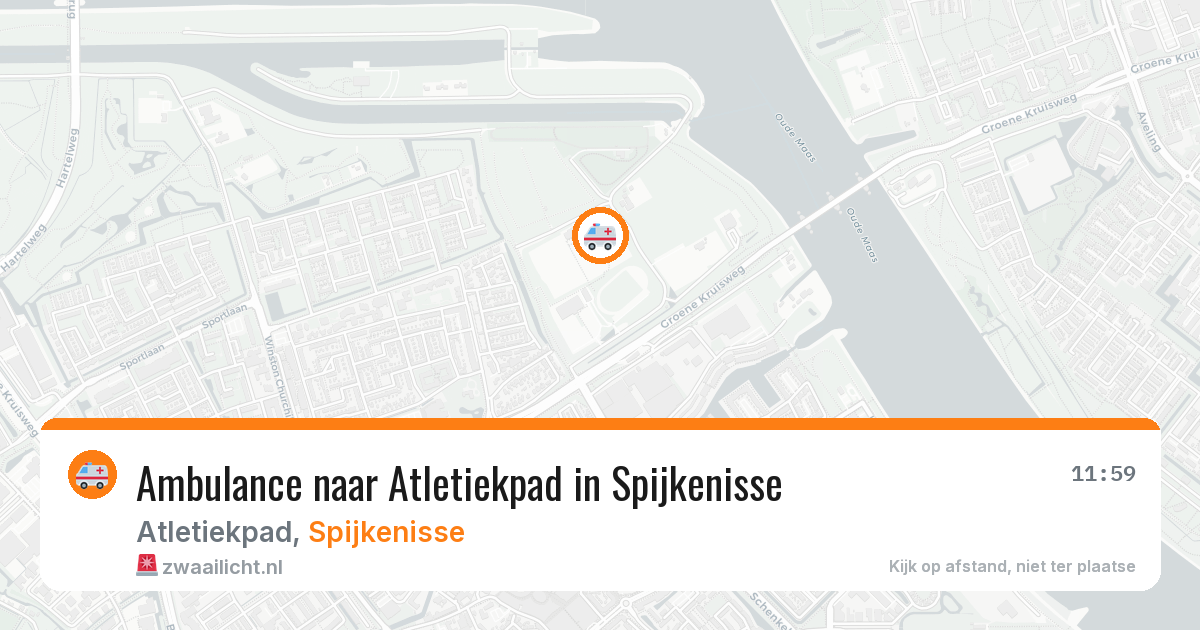 Ambulance naar Atletiekpad in Spijkenisse — 10 jun 2026