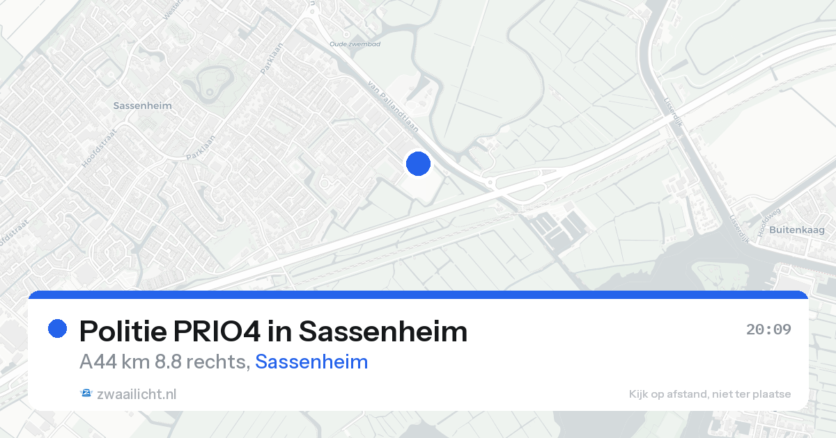 Politie PRIO4 in Sassenheim — 18 aug 2026 | 🚨 Zwaailicht.nl