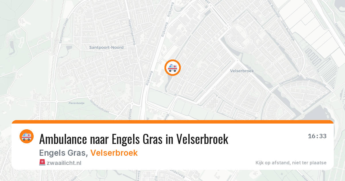 Ambulance naar Engels Gras in Velserbroek — 2 aug 2026