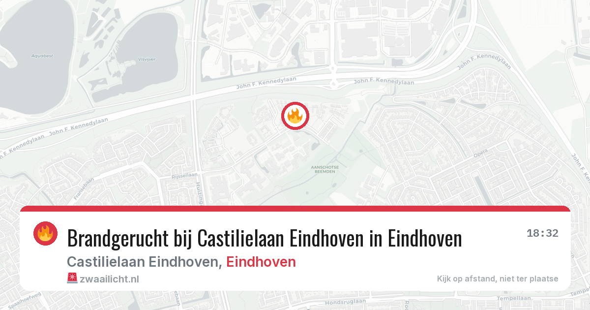 Brandgerucht bij Castilielaan Eindhoven in Eindhoven — 2 jun 2026