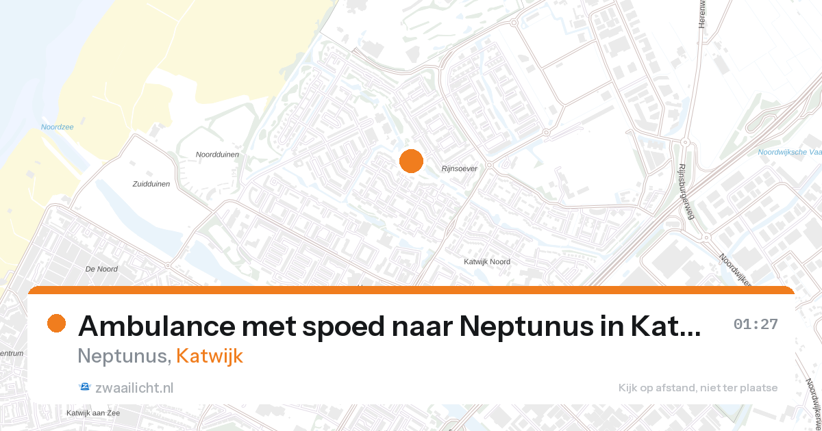 Ambulance met spoed naar Neptunus in Katwijk — 12 apr 2026