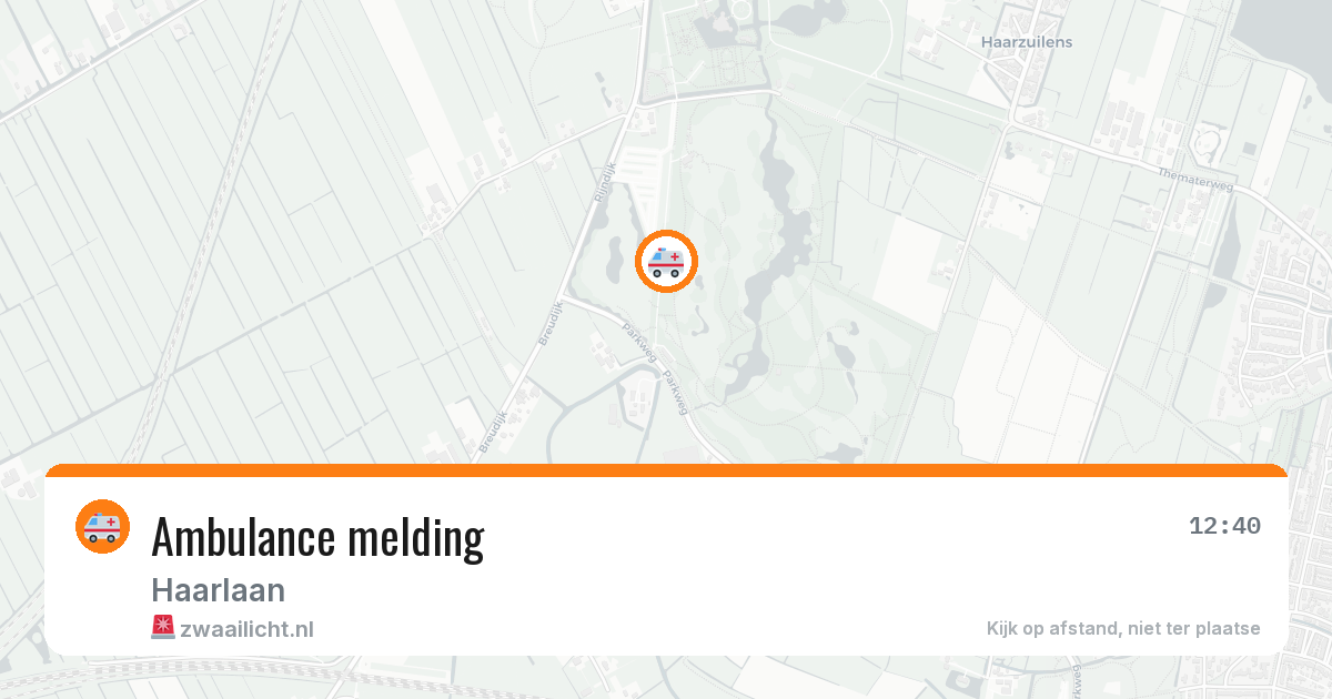 Ambulance melding — 21 feb 2026