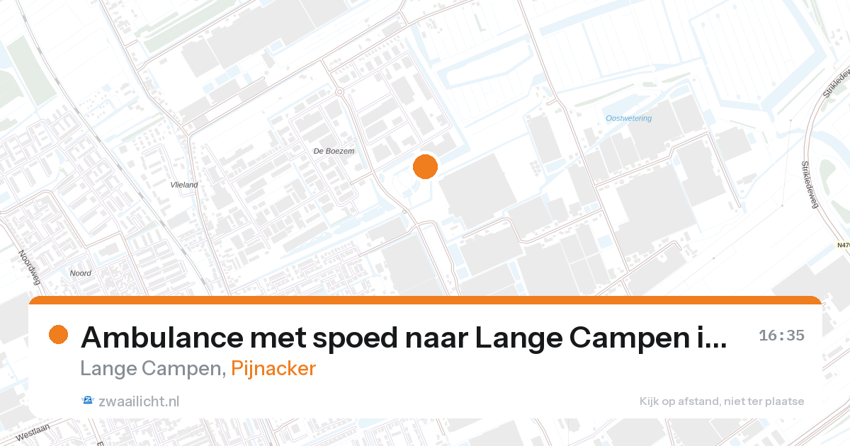 Ambulance met spoed naar Lange Campen in Pijnacker — 6 mrt 2026