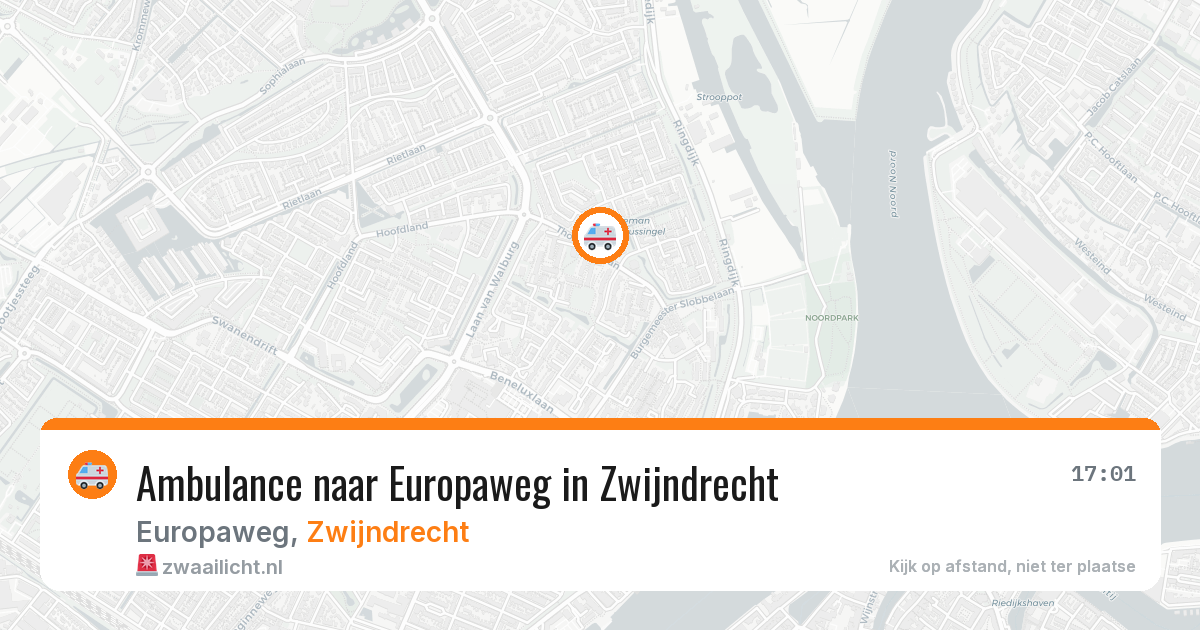 Ambulance naar Europaweg in Zwijndrecht — 8 aug 2026