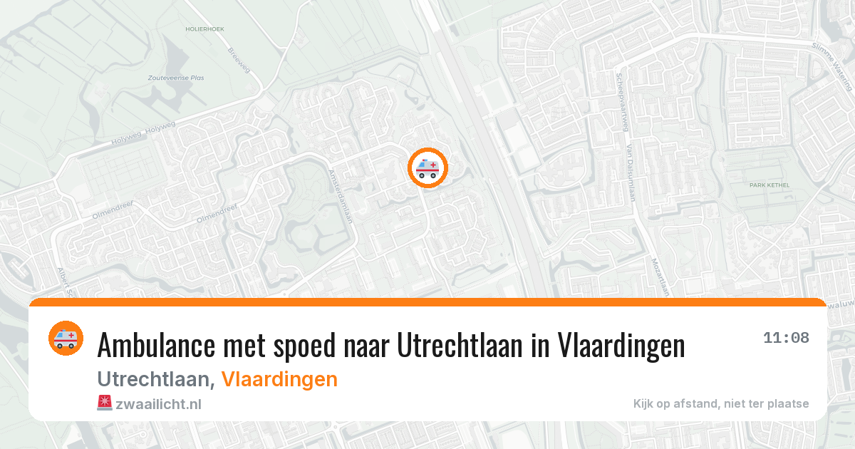 Ambulance met spoed naar Utrechtlaan in Vlaardingen — 9 jun 2026