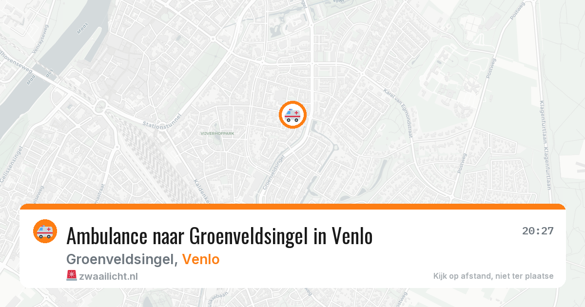 Ambulance naar Groenveldsingel in Venlo — 29 mei 2026
