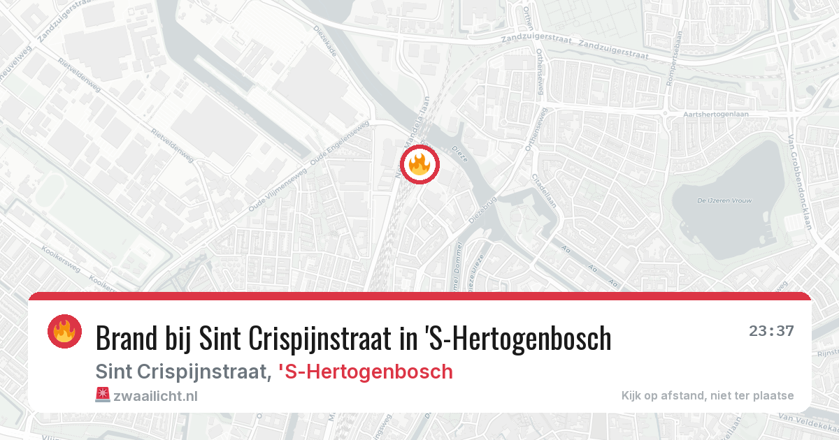 Brand bij Sint Crispijnstraat in 'S-Hertogenbosch — 28 jan 2026
