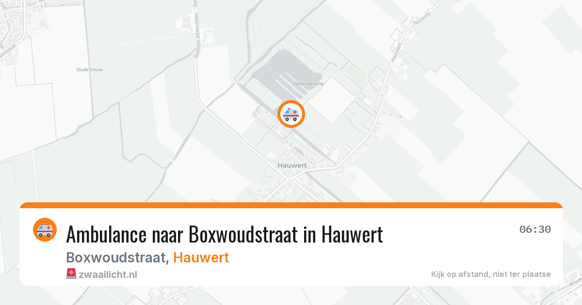 Ambulance naar Boxwoudstraat in Hauwert — 13 jul 2026