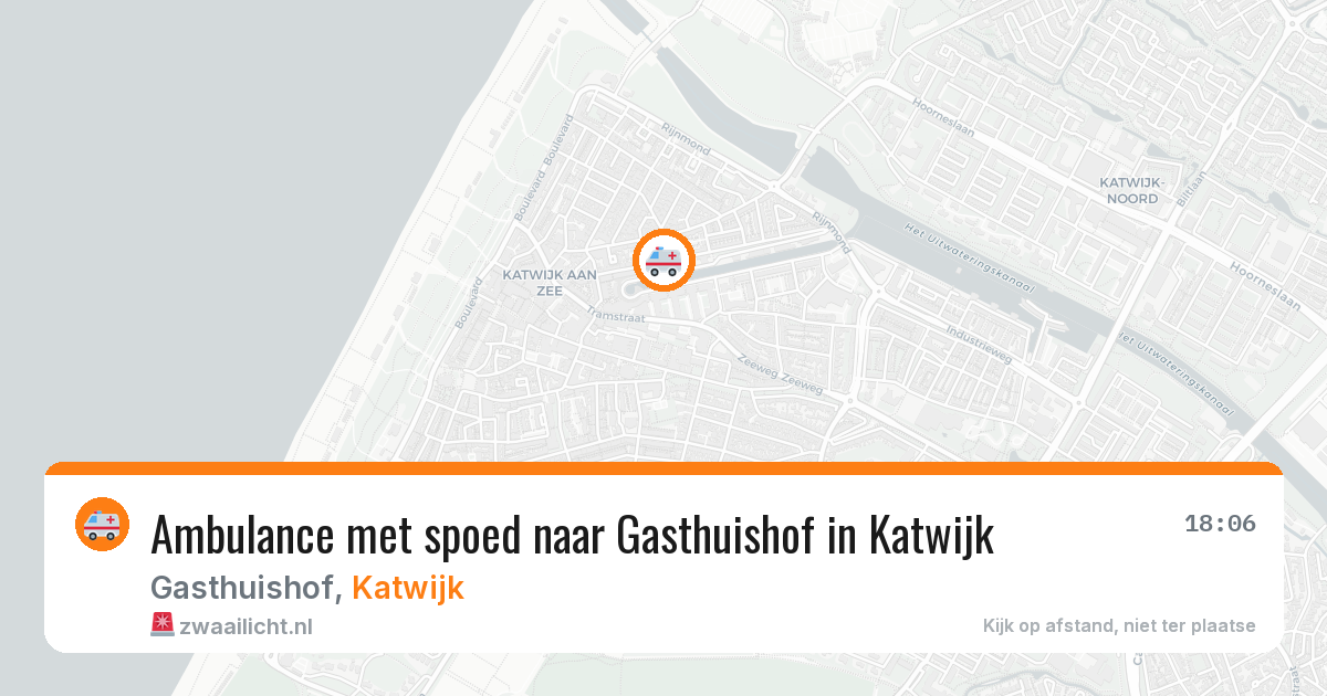 Ambulance met spoed naar Gasthuishof in Katwijk — 6 apr 2026