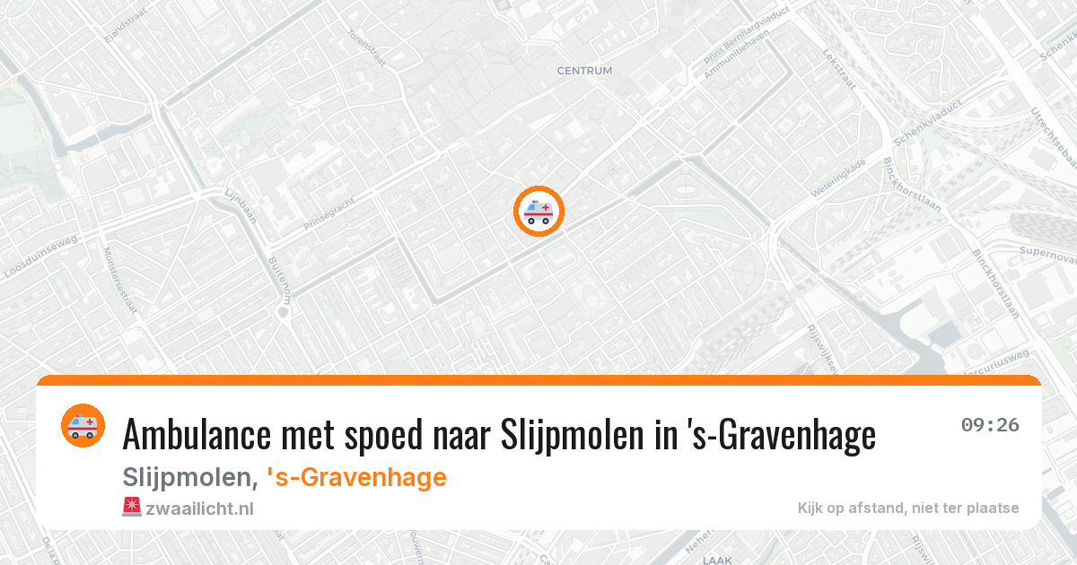 Ambulance met spoed naar Slijpmolen in 's-Gravenhage — 5 mei 2026