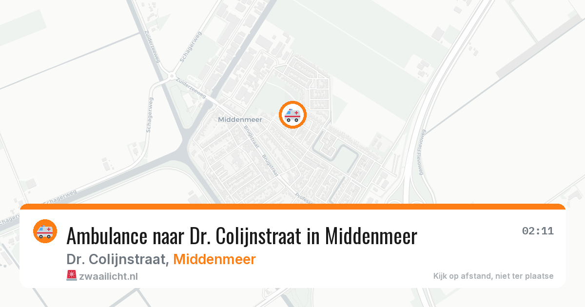 Ambulance naar Dr. Colijnstraat in Middenmeer — 7 jun 2026