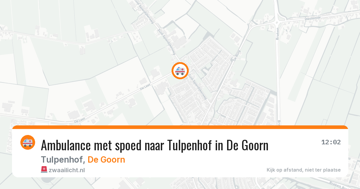 Ambulance met spoed naar Tulpenhof in De Goorn — 11 jun 2026
