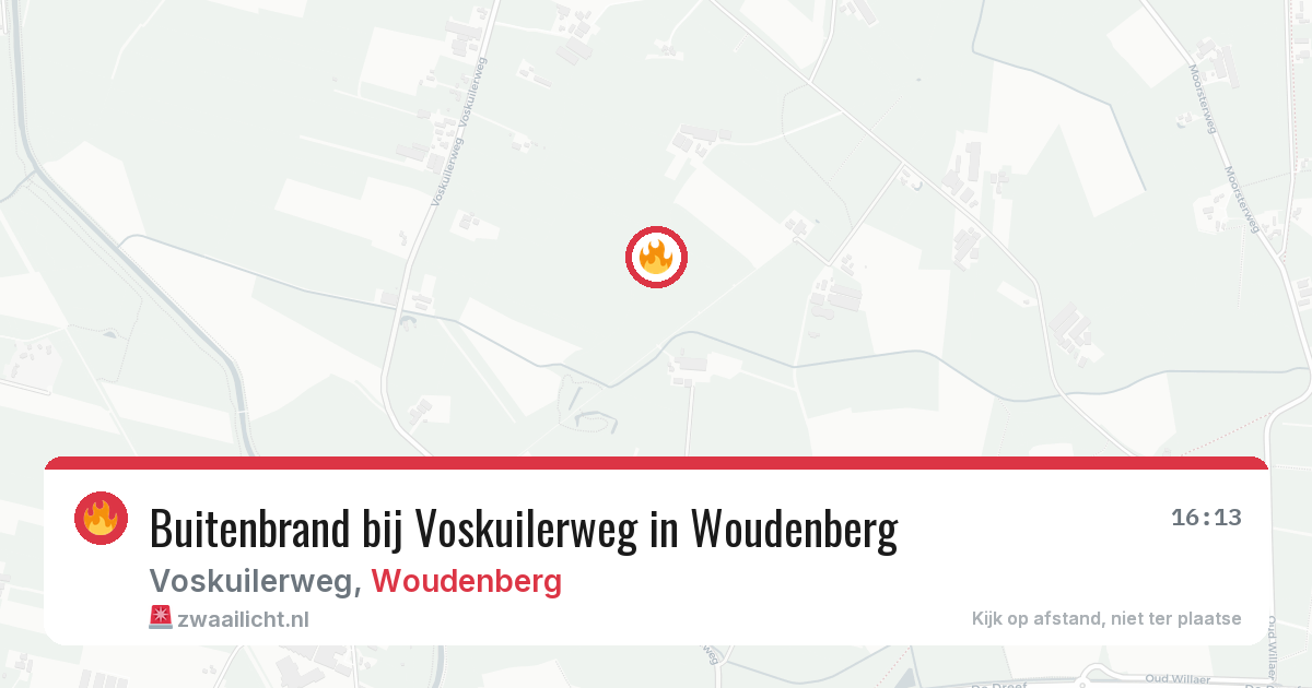 Buitenbrand bij Voskuilerweg in Woudenberg — 2 mei 2026