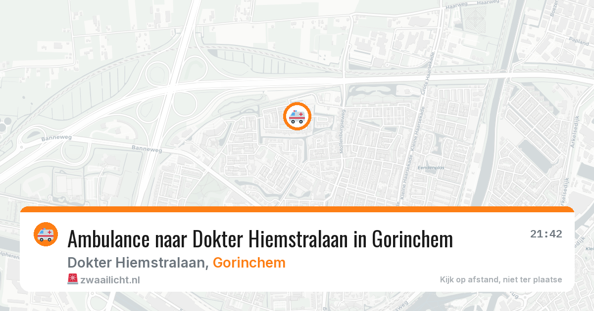 Ambulance naar Dokter Hiemstralaan in Gorinchem — 10 jul 2026