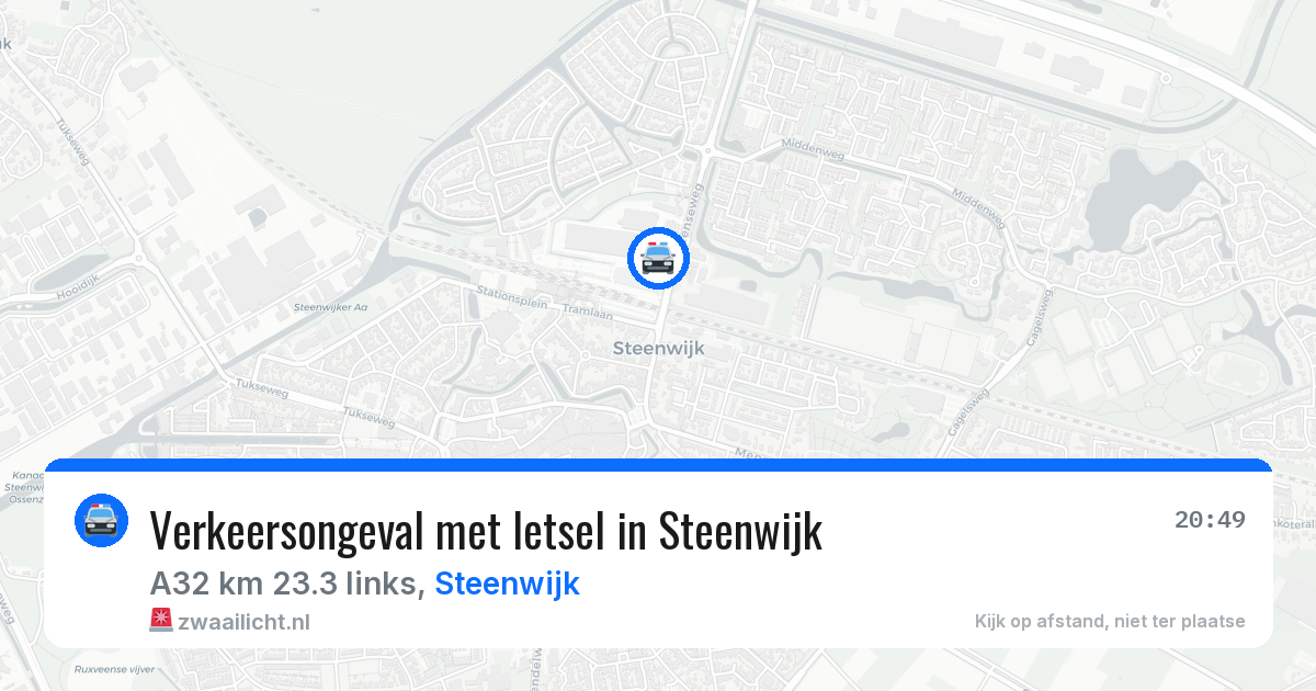 Verkeersongeval met letsel in Steenwijk — 7 jun 2026