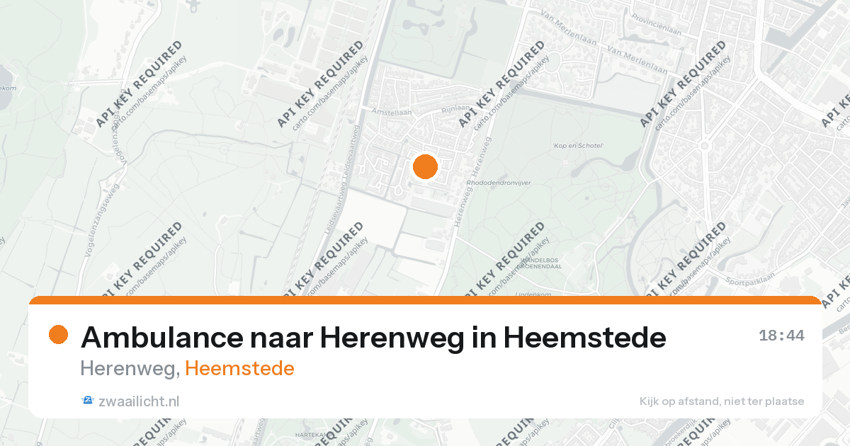 Ambulance naar Herenweg in Heemstede — 9 jun 2026