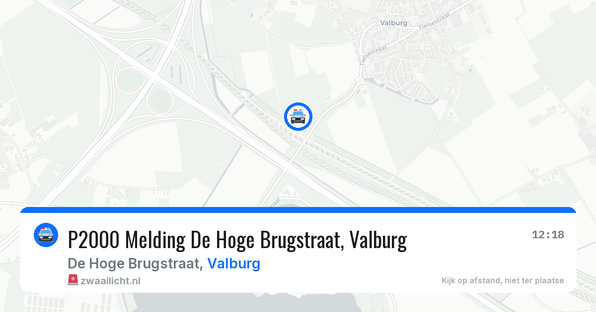 P2000 Melding De Hoge Brugstraat, Valburg — 10 apr 2026