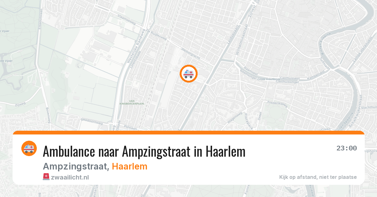 Ambulance naar Ampzingstraat in Haarlem — 22 mei 2026