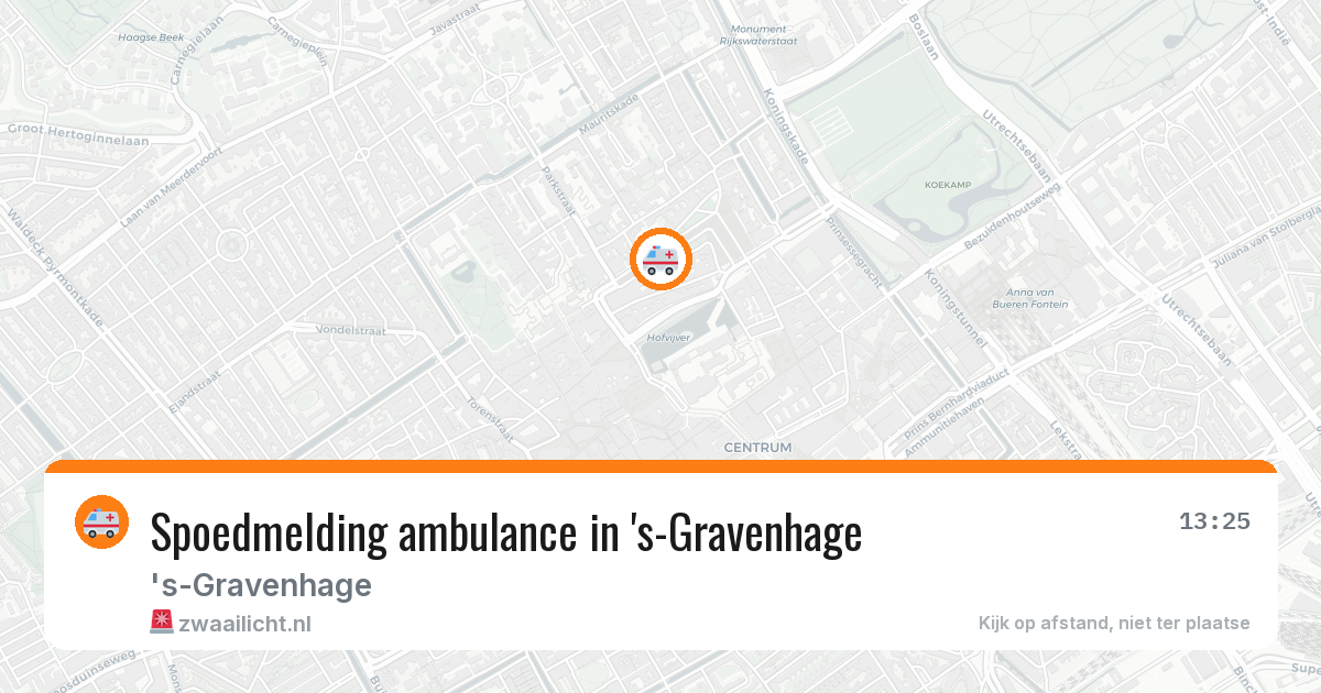 Spoedmelding ambulance in 's-Gravenhage — 23 jun 2026