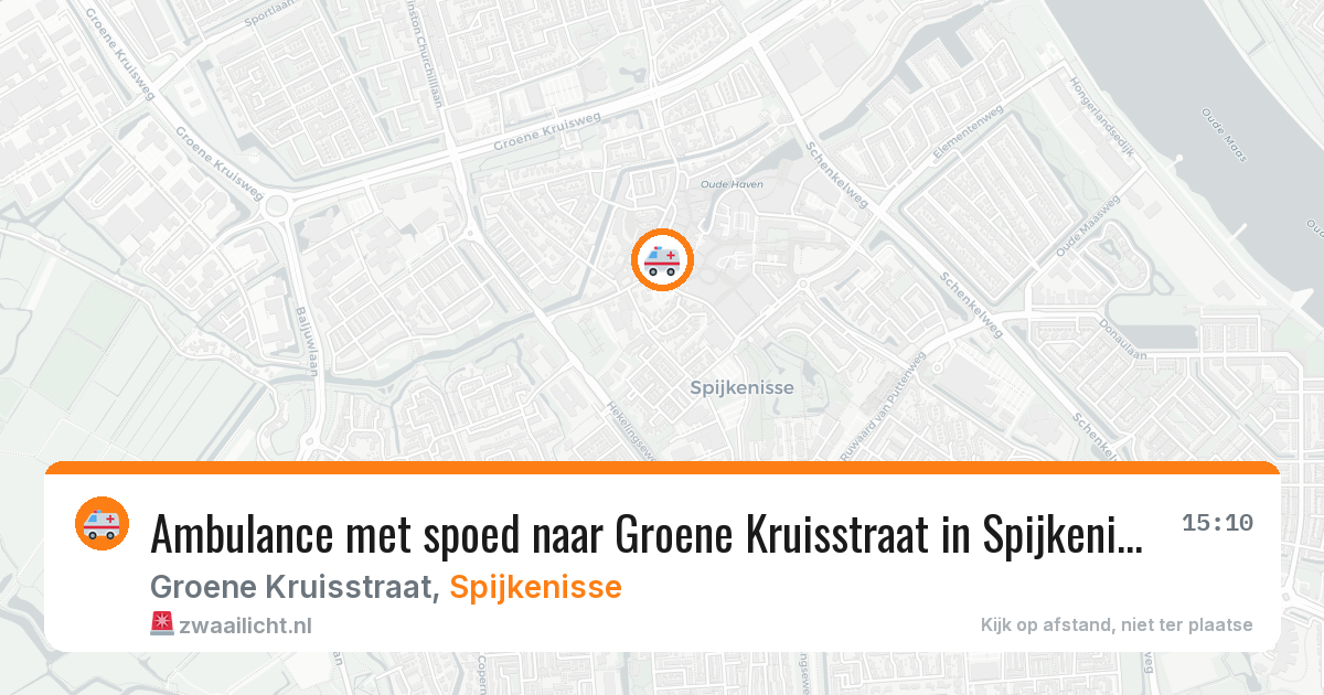 Ambulance met spoed naar Groene Kruisstraat in Spijkenisse — 26 mei 2026