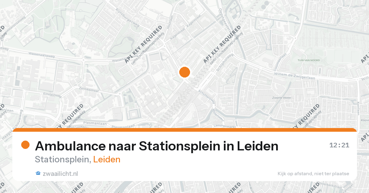 Ambulance naar Stationsplein in Leiden — 23 feb 2026