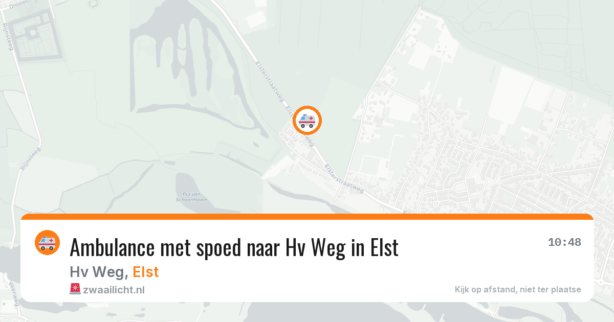 Ambulance met spoed naar Hv Weg in Elst — 4 apr 2026