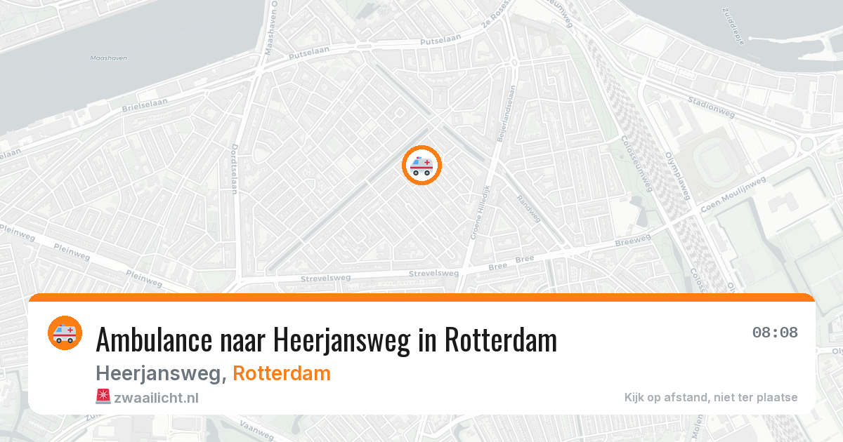 Ambulance naar Heerjansweg in Rotterdam — 10 jun 2026