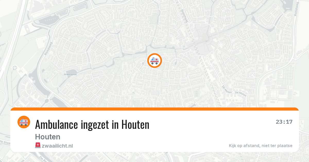 Ambulance ingezet in Houten — 21 apr 2026